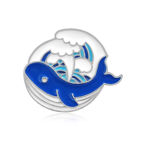 Jewelry - Whale & Waves Enamel Pin